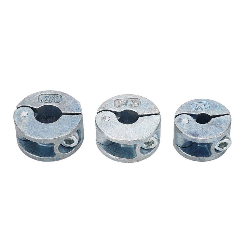 3Pcs Drill Bit Stopper Collars Zinc Alloy Drilling Depth Stop Rings With Hex Wrench Open Type 4691317833236