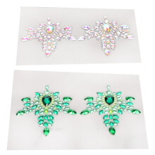 Strass-Brustaufkleber Kunst Tattoo – Schmuckpaste für Make-up & Festival
