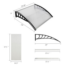 100x80cm Household Application Door & Window Rain Cover Eaves Canopy