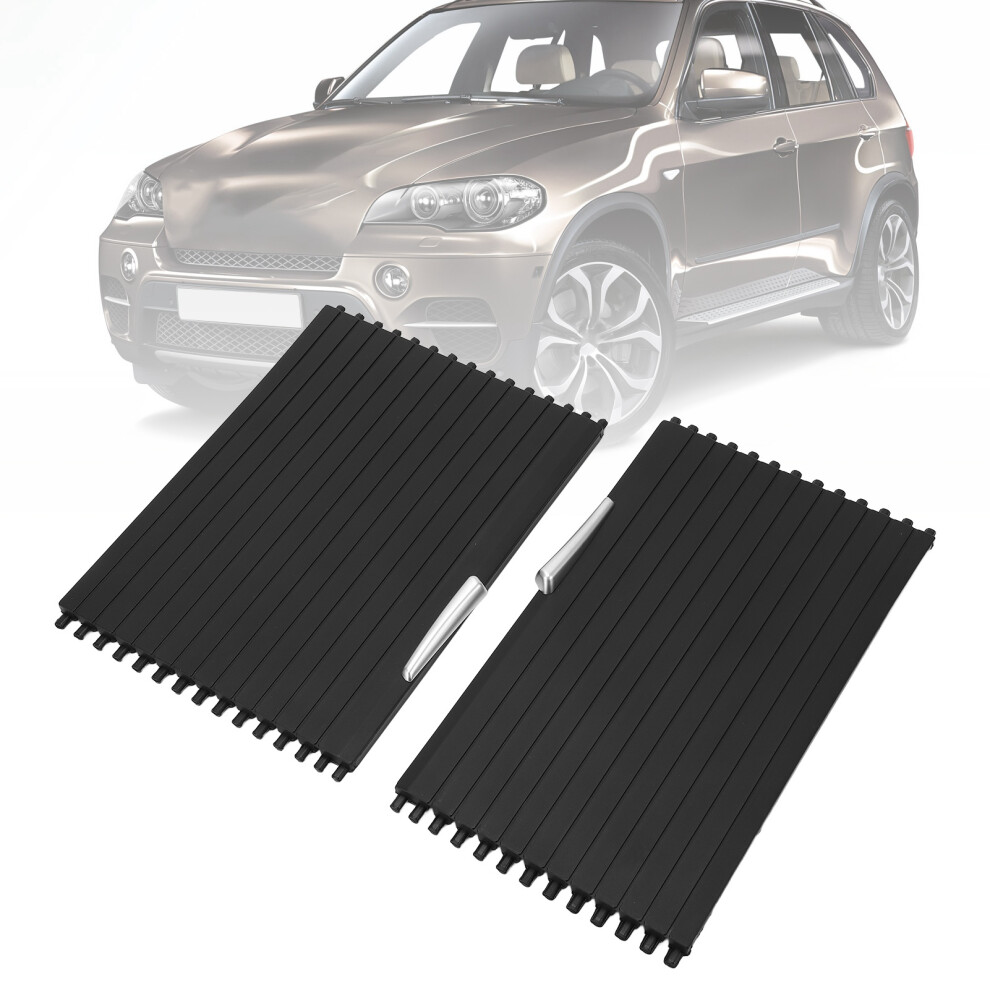 2PCS Front Console Cup Holder Roller Blind Cover 51166954943 Replacement for E70 X5 SAV E71 E72-image-OPC-PHS6WFY-NEW