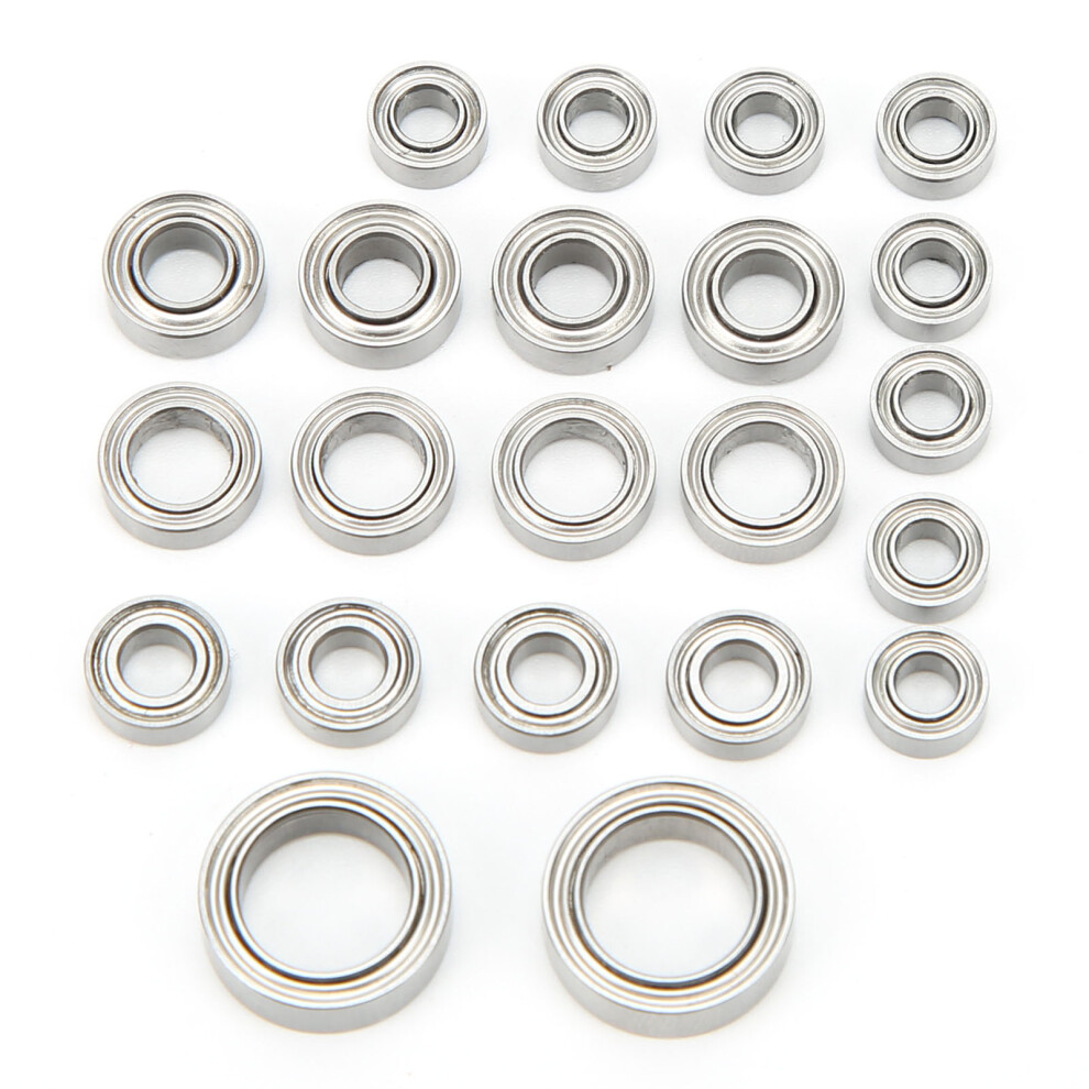 22Pcs RC Bearing Kit Stainless Steel 5 Different Sizes RC Car Bearings Upgrade Parts for Traxxas TRX4M 1/18 RC Crawler