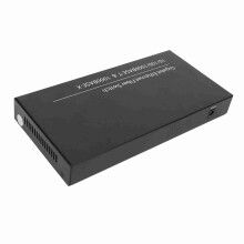 Gigabit Ethernet Fiber Switch 8 Optical Port 2 Electrical Port Up To 120km RJ45 Port SFP Fiber Media Converter 100‑240V UK Plug