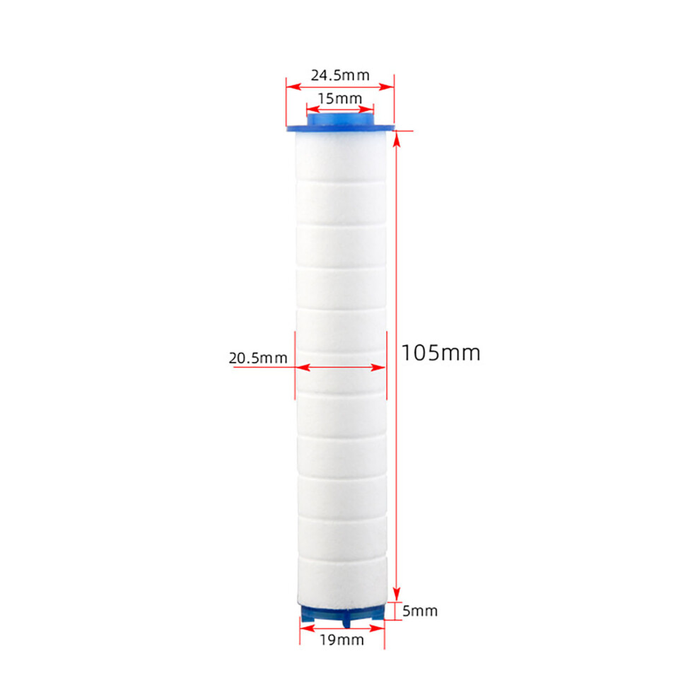 10Pcs Pp Cotton Filter 3 Gear Adjustment Triple Filtration Pressurization Water Saving Universal Shower Head Pp Cotton 7901317847995