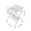 Living And Home (Grey) Versatile Folding Baby Changing Table with wheels 7