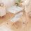Living And Home (Grey) Versatile Folding Baby Changing Table with wheels 3