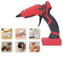Cordless Hot Glue Gun Fast Preheating Insulated Nozzle Hot Melt Glue Gun with 30PCS Stick for DIY