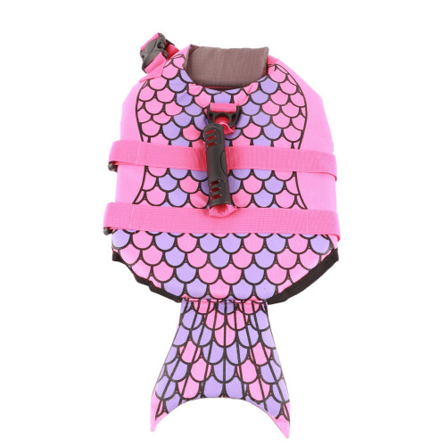 Verstellbarer Hundeschwimmweste mit Griff, Schwimmkörper, Polyester, S 1