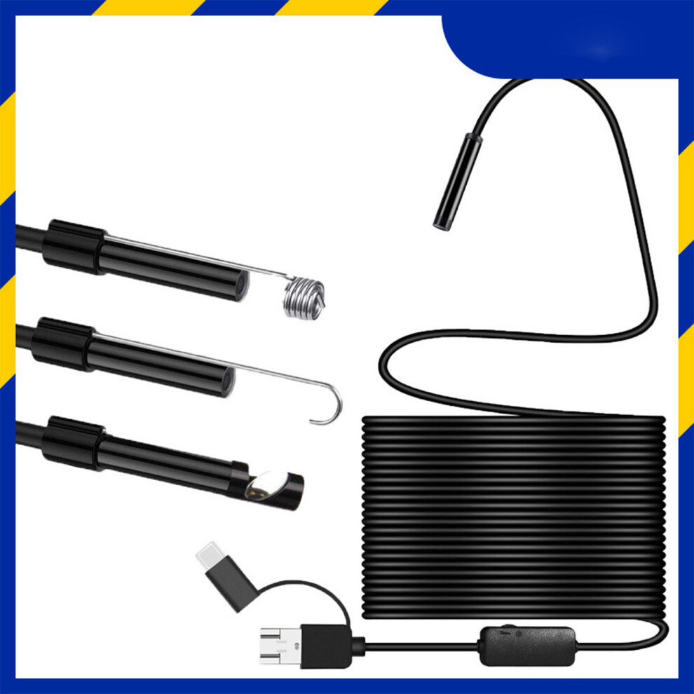 Usb Industrial Endoscope Snake 5M Cable High Definition Metal Inspection Camera For Phone Computer 7621317854266