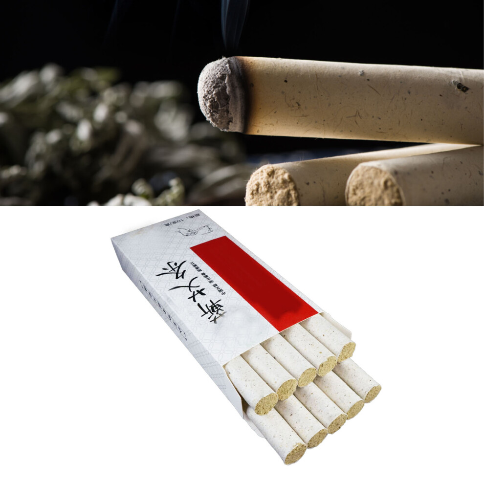 10pcs Moxa Sticks High Penetration Moxibustion Healing Treatment Moxa Rolls Stick Set