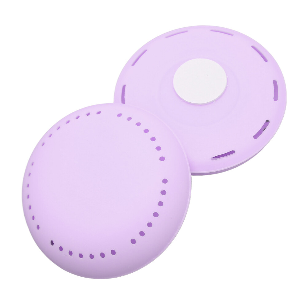 2pcs Adhesive Freshener Box Portable Remove Odor Air Round Freshener Box for Wardrobe Purple Lavender-image-OPC-PHS6XHR-NEW