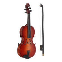 Mini-violine Holzhandwerksdekoration Musikinstrument Puppenhaus-Replik 15cm