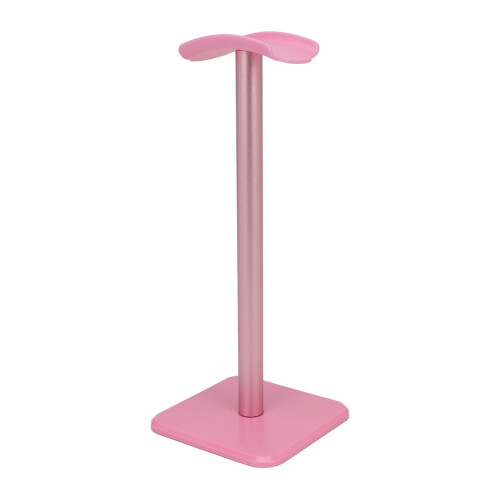 Runder pinker Kopfhörerständer mit rutschfester Basis, 245 mm 1