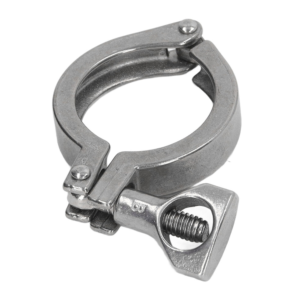 Triple Clamp 304 Stainless Steel 1 Pin Fixture Fitting With Wing Nut For Hose Pipe Pipeline 38 4921317872219