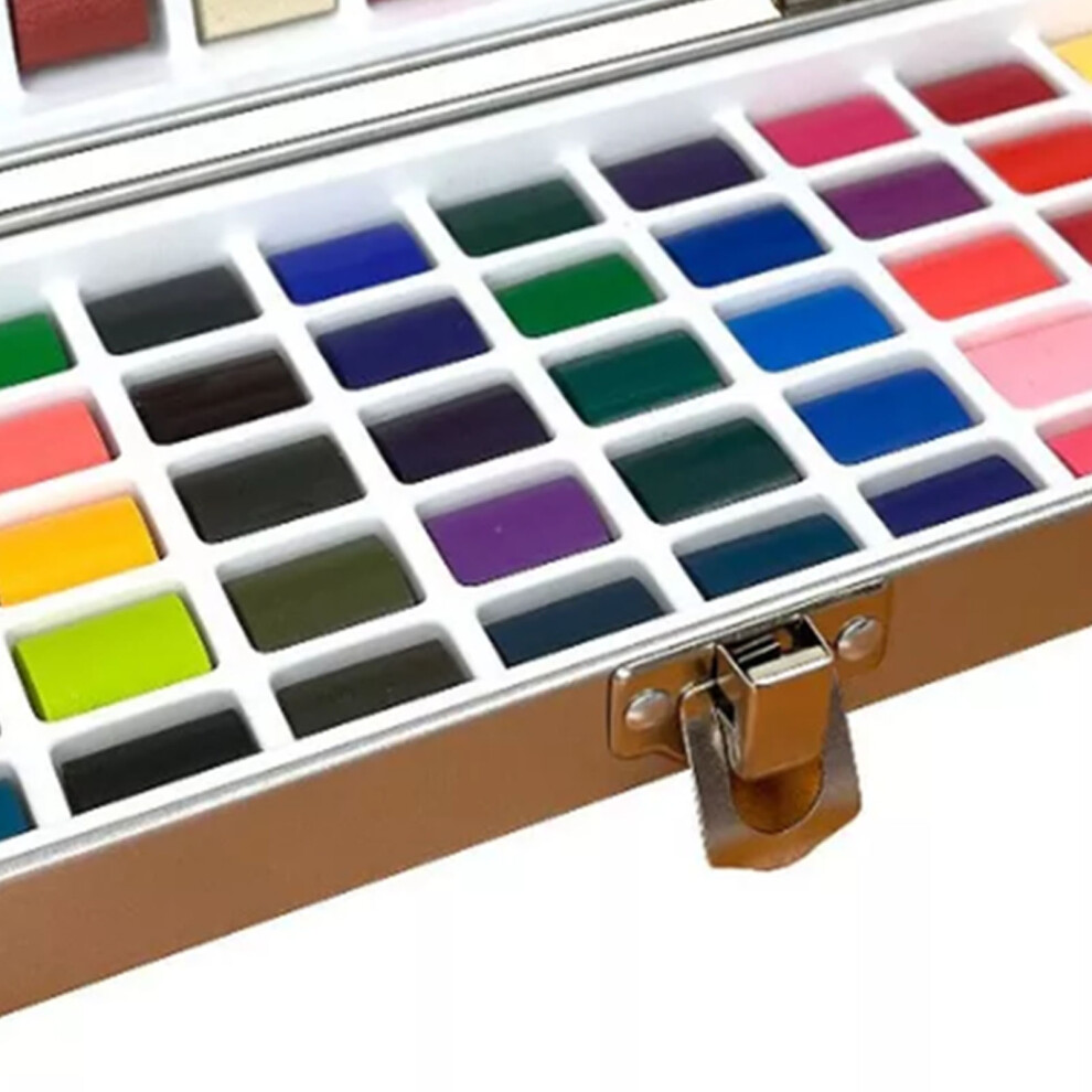 100 Colors Watercolor Paints Set High Transparency Pearlescent Solid Watercolor Paints Art Painting Tools