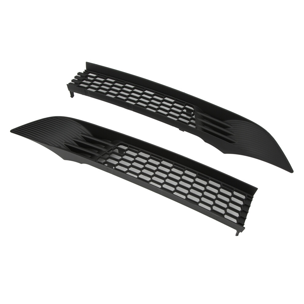 2Pcs Front Grill Mesh Bright Bumper Vent Grille Replacement For Tesla Model Y 2020Â2023 Black 5021317875001