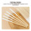 60 Stück Soft-Tip-Wattestäbchen, Holzgriff, 8 cm 7
