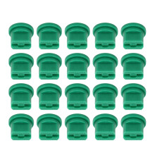 20pcs Flat Fan Spray Tip High Pressure Plastic Agricultural Sprayer Nozzle for Plant Protection Drone Green