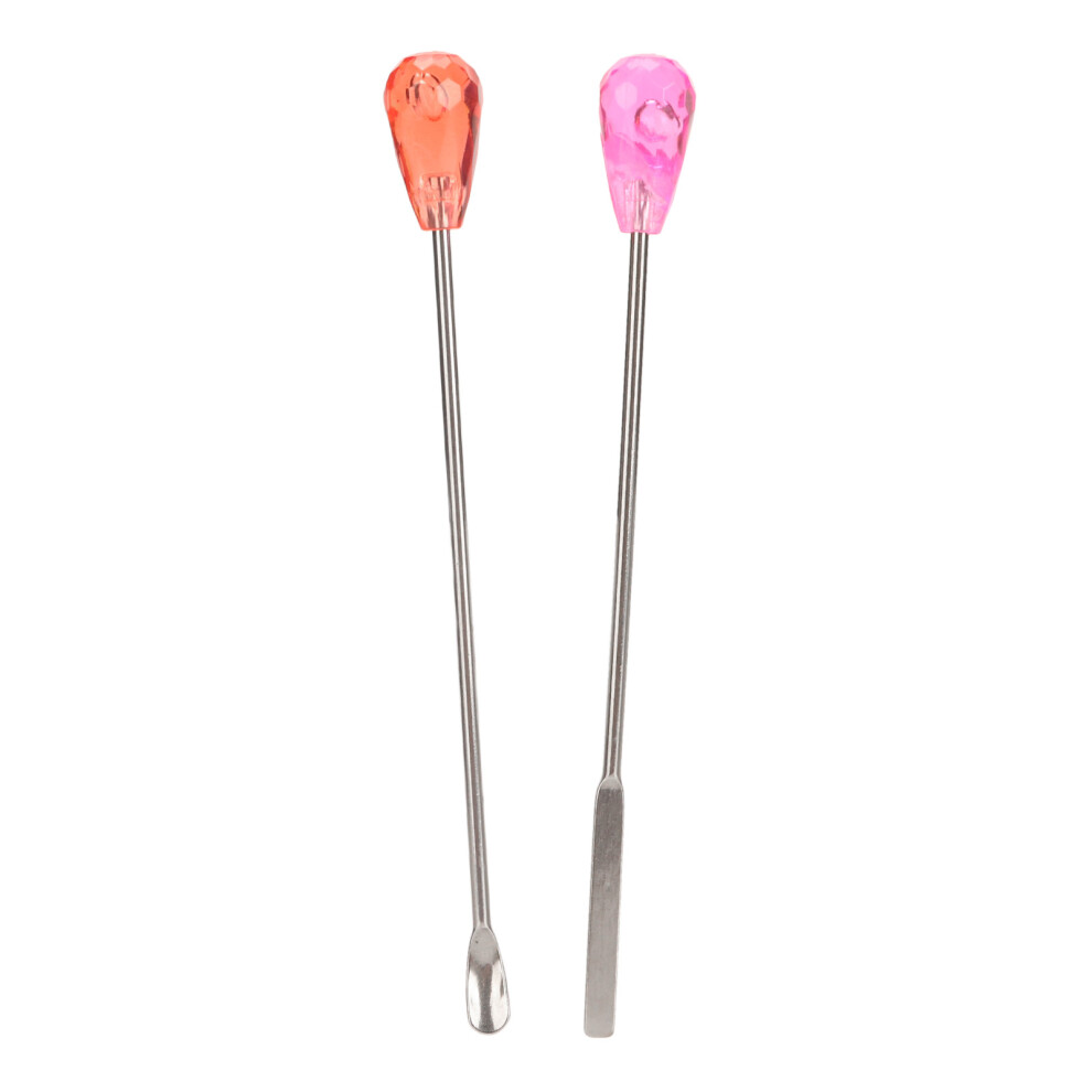 Eyebrow Powder Mixing Stick Uniform Blending Stainless Steel Cosmetic Pigment Stirring Spoon