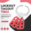 2 PCS Ετικέτα κλειδώματος ασφαλείας Hasp Lockout Lockout Steel Nylon για βιομηχανικό εξοπλισμό 5