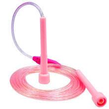 Light Up Jump Rope LED Skipping Colorful Fitness Ropes for Women Men Training Workout Weight Loss Pink