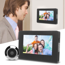 Digital Door Viewer 4.3in TFT Color Screen 1MP Water Resistant Peephole Viewer Doorbell for Home