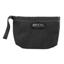 Geldzak met slot, 11x7,5 inch tas voor op reis, geurbestendige rits, contant geld, bankstortingen