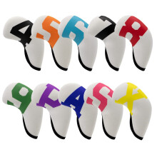 Golf Iron Covers,Golf Head Covers with Number Neoprene Set,Golf Club Covers,White
