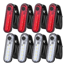 kpl ladattavaa USB-LED-pyörän takavaloa, etuvaloa ja takavaloa maantiepyöräilyyn