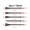 5Pcs/Lot Accessories Hard Steel Solid Long Air Chisel Impact Support Pneumatic Tool for Cutting / Rusting Removal 3