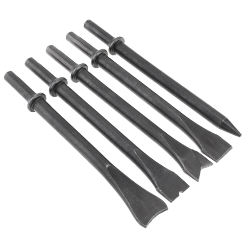 5Pcs/Lot Accessories Hard Steel Solid Long Air Chisel Impact Support Pneumatic Tool for Cutting / Rusting Removal 1
