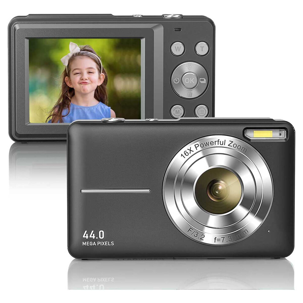 1080P Full HD Digital Camera 44MP Compact 2.4 Inch LCD Screen 16X Zoom Mini Video-image-OPC-PHS6FXV-NEW