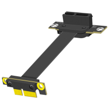 PCIE 1X Extension Cable 90 Degree, PCI-Express 3.0 Male to Female Riser PCI-E Extender Adapter 10cm