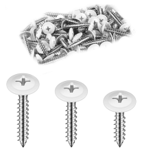 White Screws Wood Sheet Metal Screw Thread Truss Fast Self Tapping Pan Cabinet