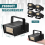 4 stk strobelys, sterke LED-lys, mini, justerbar blinkhastighetskontroll for scenebelysning 3