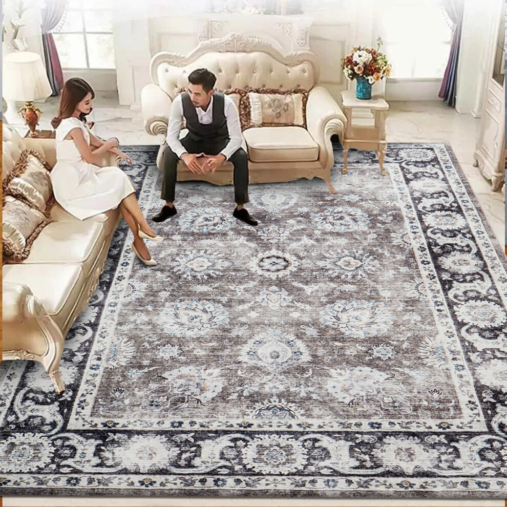 Oxford Homeware (200 X 290 Cm (6 Ft 5 In X 9 Ft 5In), Harmony) Traditional Large Rugs Indoor Outdoor Rug Carpets & Mats Multicoloured