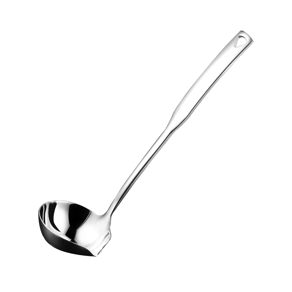 Keuken Soeplepel 304 Roestvrij Staal Punch Lichtgevende Lepels Met Schenktuit Juslepels Voor Serveren, 11,8 Inch-image