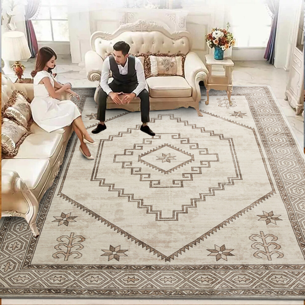 Oxford Homeware (200 X 290 Cm (6 Ft 5 In X 9 Ft 5In), Radiant) Traditional Large Rugs Indoor Outdoor Rug Carpets & Mats Multicoloured