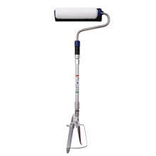 Rulou de vopsea fără aer HVLP, pulverizator puternic, cu tijă extensibilă de 30 cm, potrivit pentru