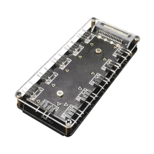 10-poorts RGB-ventilatorhub voor pc, desktop, 5V 3PIN ARGB-uitbreiding, splitter, draagbare stroomadapter
