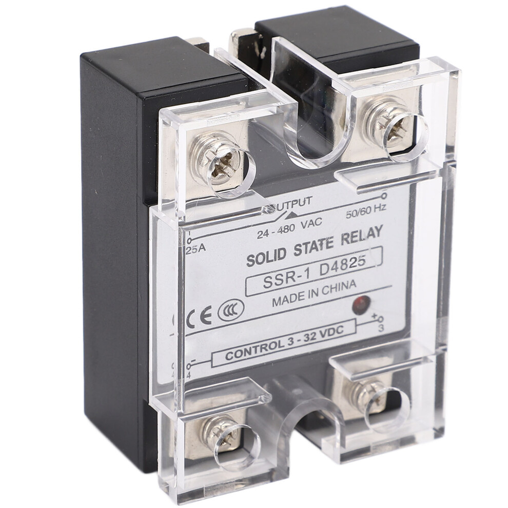 Dc To Ac Solid State Relay Quick Switch Anti Vibration Flame Retardant Ssr Module 25A 24Â480Vac 6941317892015