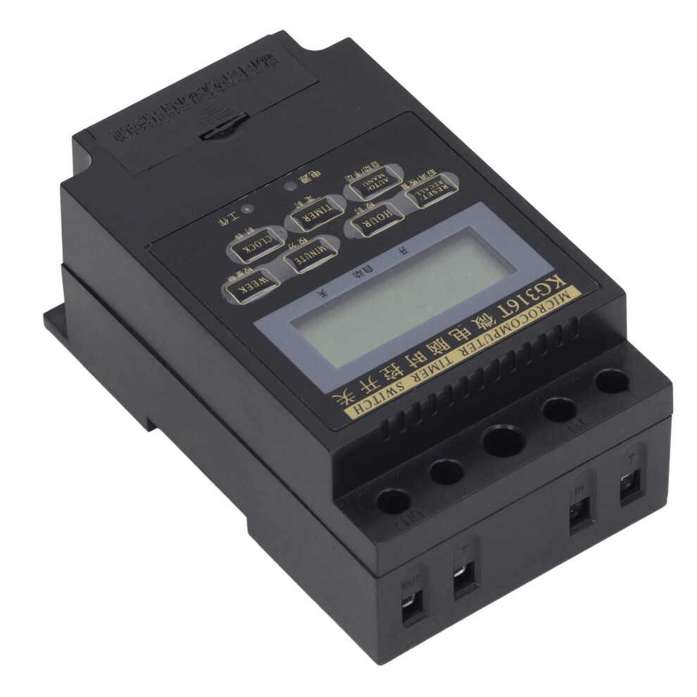 Programmable Timer Switch Auto Timing Electronic Time Control Switch With Capacitor For Street Lamp Black 7681317892552