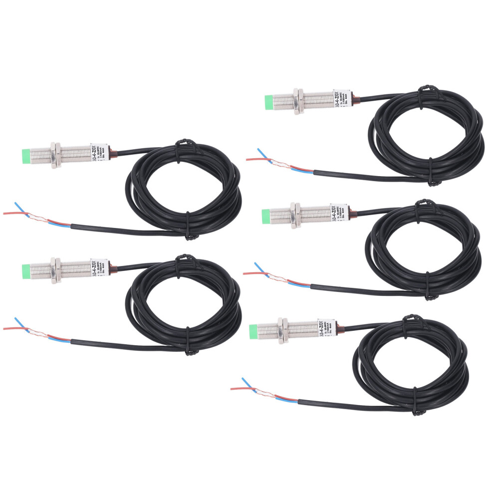 5Pcs M12 Inductive Proximity Switch 2 Wire Normally Closed 150Hz Frequency Proximity Sensor Dc10â36V 8441317892568
