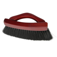 Pool Table Brush Soft Bristles Ergonomic Handle Arc Shaped Billiard Table Cleaning Brush for Rail Corner Felt Cloth