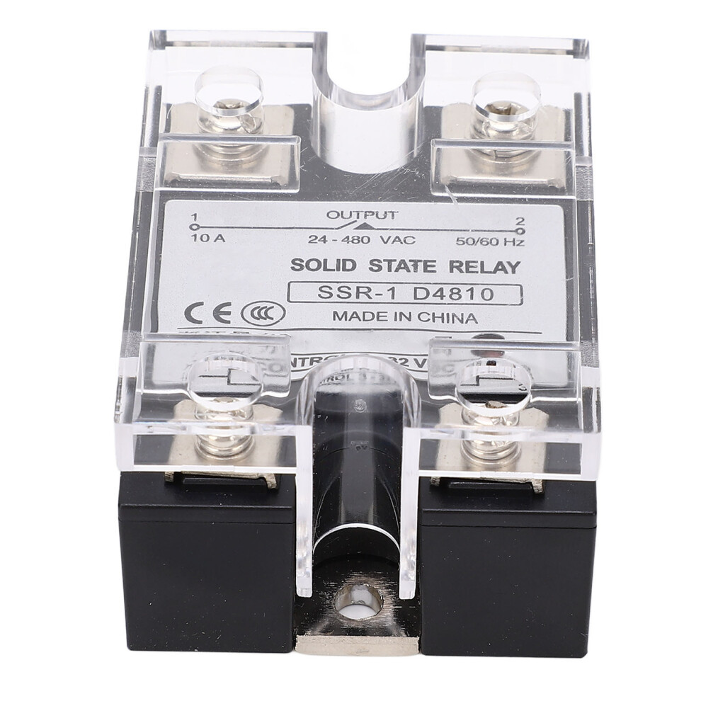 10A Solid State Relay Dc Control Ac Ssr Semiconductor Relay Module 24Â480Vac Load Voltage 4971317892038