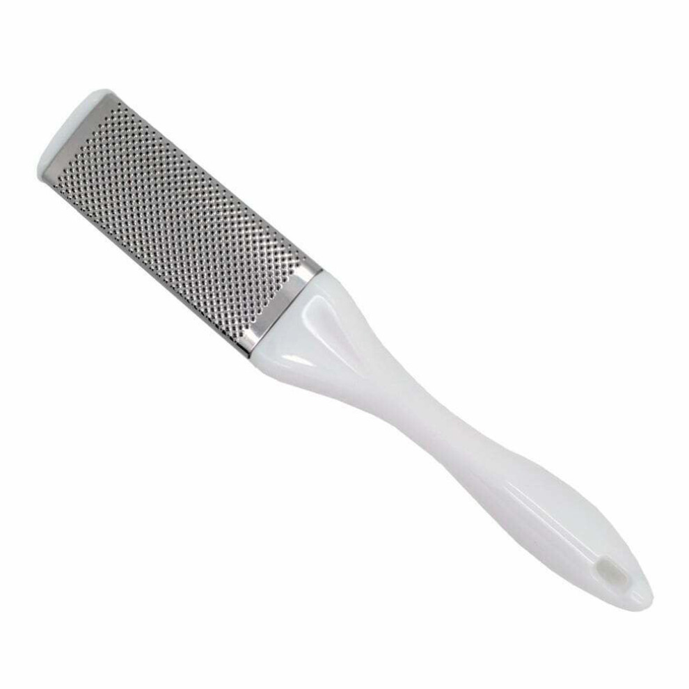 Hive Of Beauty Implements Pedicure Rasp With Plastic Handle - Stainless Steel