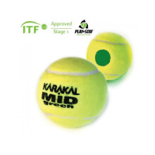 Karakal mellemgrøn tennisbold ITF-godkendt lavtryks- og hoppebold - 1 dusin