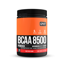 QNT BCAA 8500 Instant Powder för energi och återhämtning före och efter träning - 350 g frukt