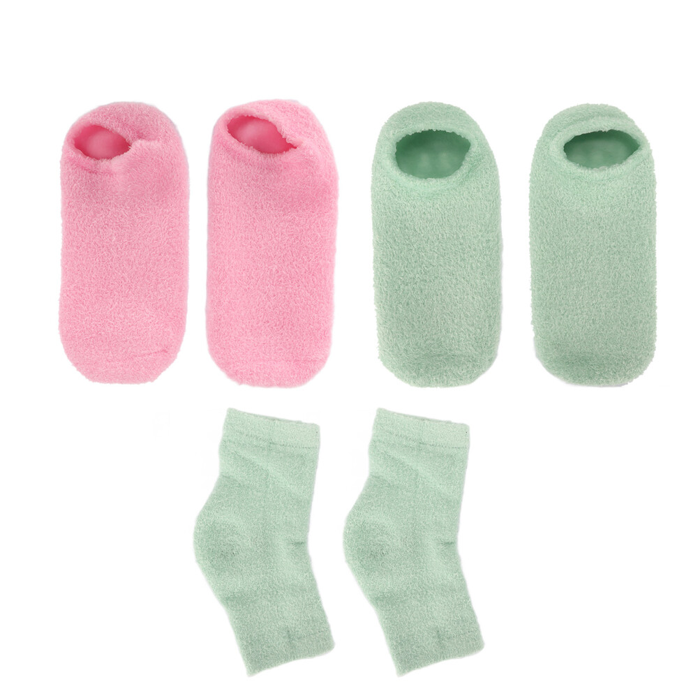 Heels Moisturizing Socks Set Exfoliating Improves Roughness Skin Rejuvenation Nourishing Gel Spa Socks