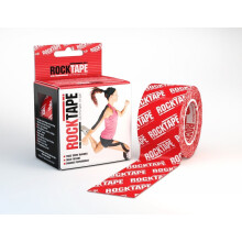 Rocktape Kinesiology Tape Atletické lepidlo se vzorem Roll - Logo červené