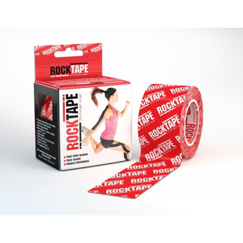 Rocktape Patterned Kinesiology Tape Roll - Κόκκινο λογότυπο